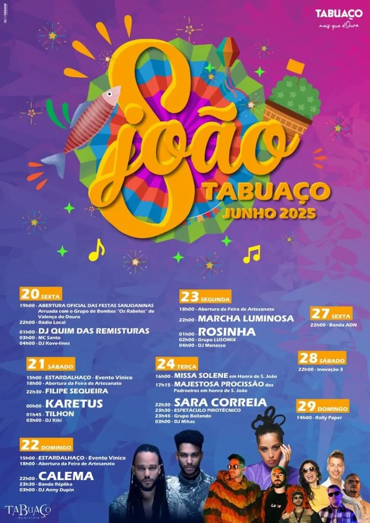 Cartaz Festas S.João Tabuaço 2025