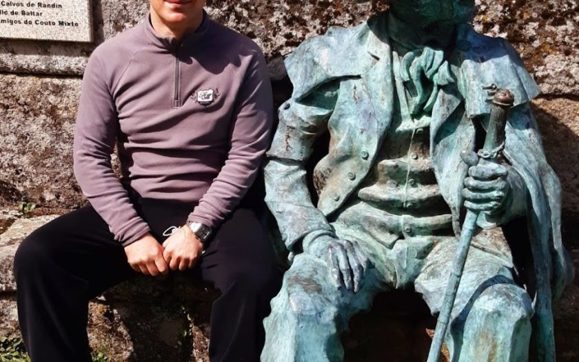 Fotografia do autor entrevistado no Couto Misto