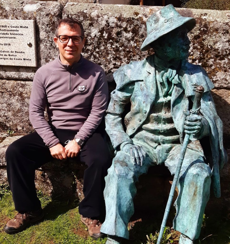 Fotografia do autor entrevistado no Couto Misto