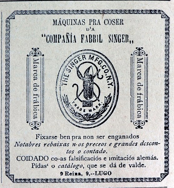 1º anúncio da Galiza - 1876