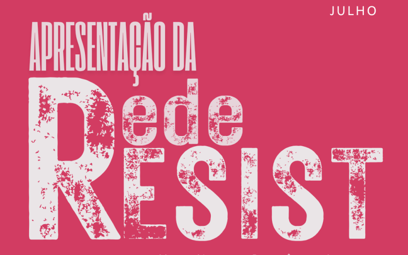 Cartaz da convocatória da REDE RESIST 9 de julho