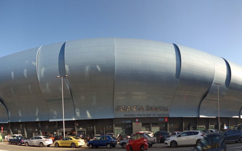 fachada do estádio do Celta