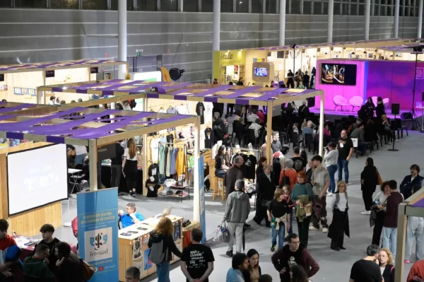 vista aérea dos stands do culturgal