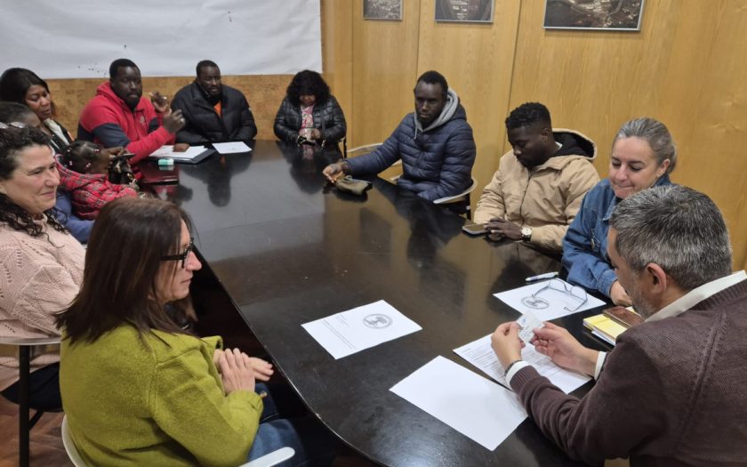 momento da reunião com a câmara municipal