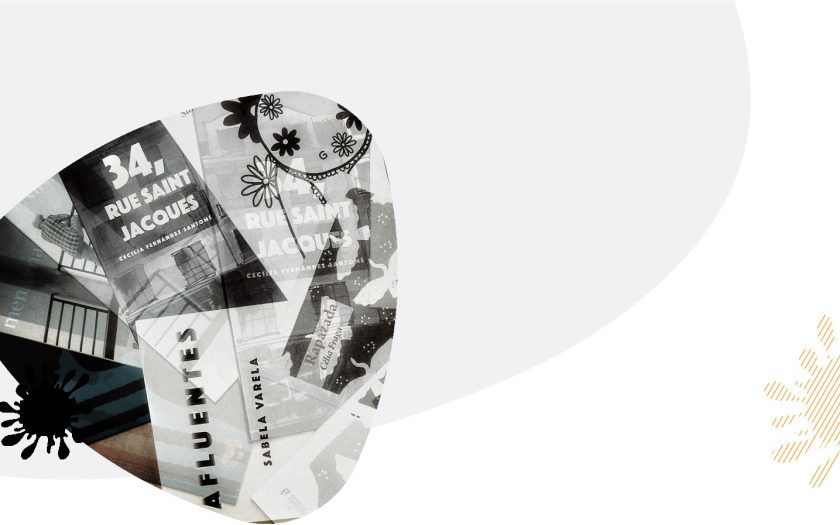 capa do prémio com diferentes obras premiadas noutras convocatórias