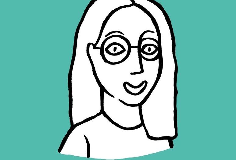 caricatura da autora