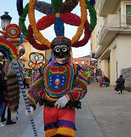Boteiro , figura do entrudo de Viana do Bolo