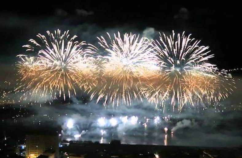 pirotecnia nas festas da agonia