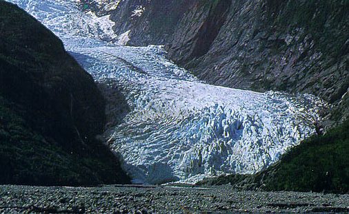 glaciar com pouco gelo