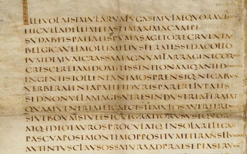 texto em latim sem pontuação