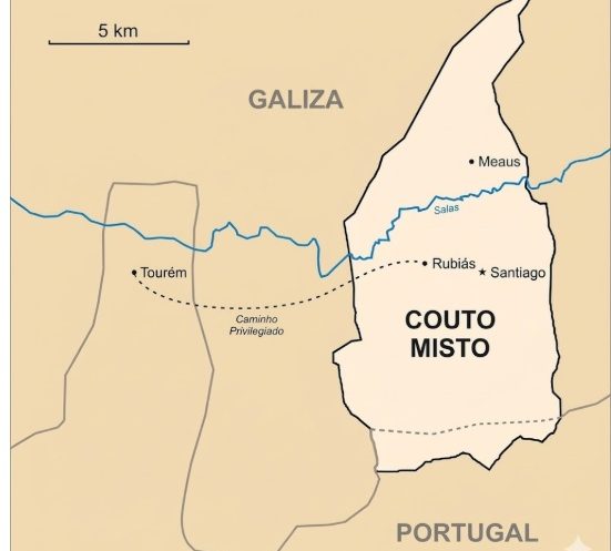 mapa do couto misto